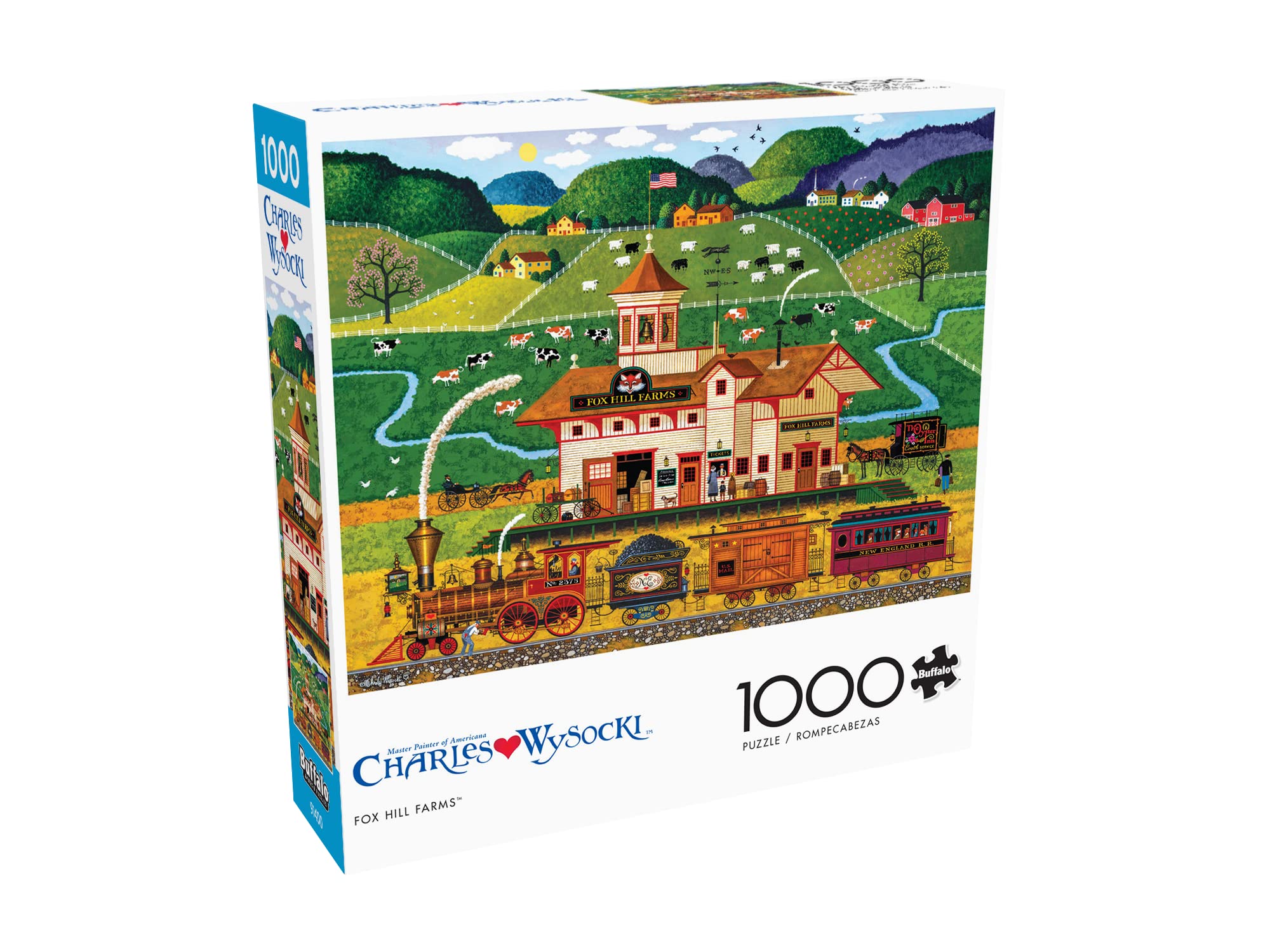 Foto 3 | Rompecabezas Buffalo Games Charles Wysocki Fox Hill Farms - Venta Internacional.