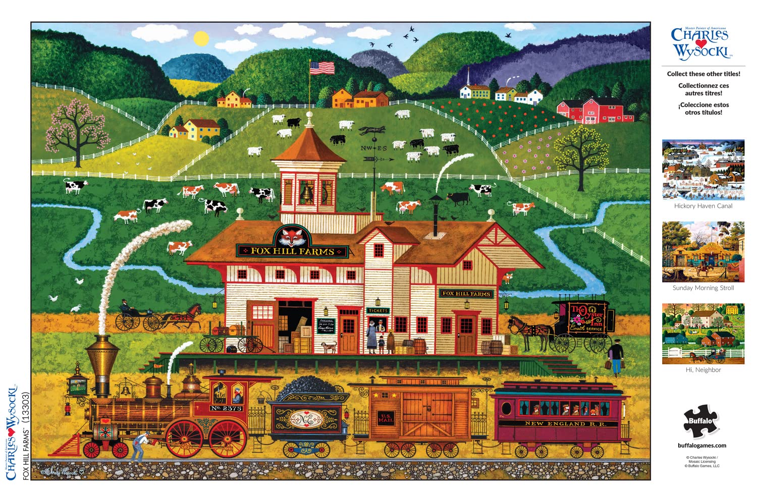 Foto 6 pulgar | Rompecabezas Buffalo Games Charles Wysocki Fox Hill Farms - Venta Internacional.