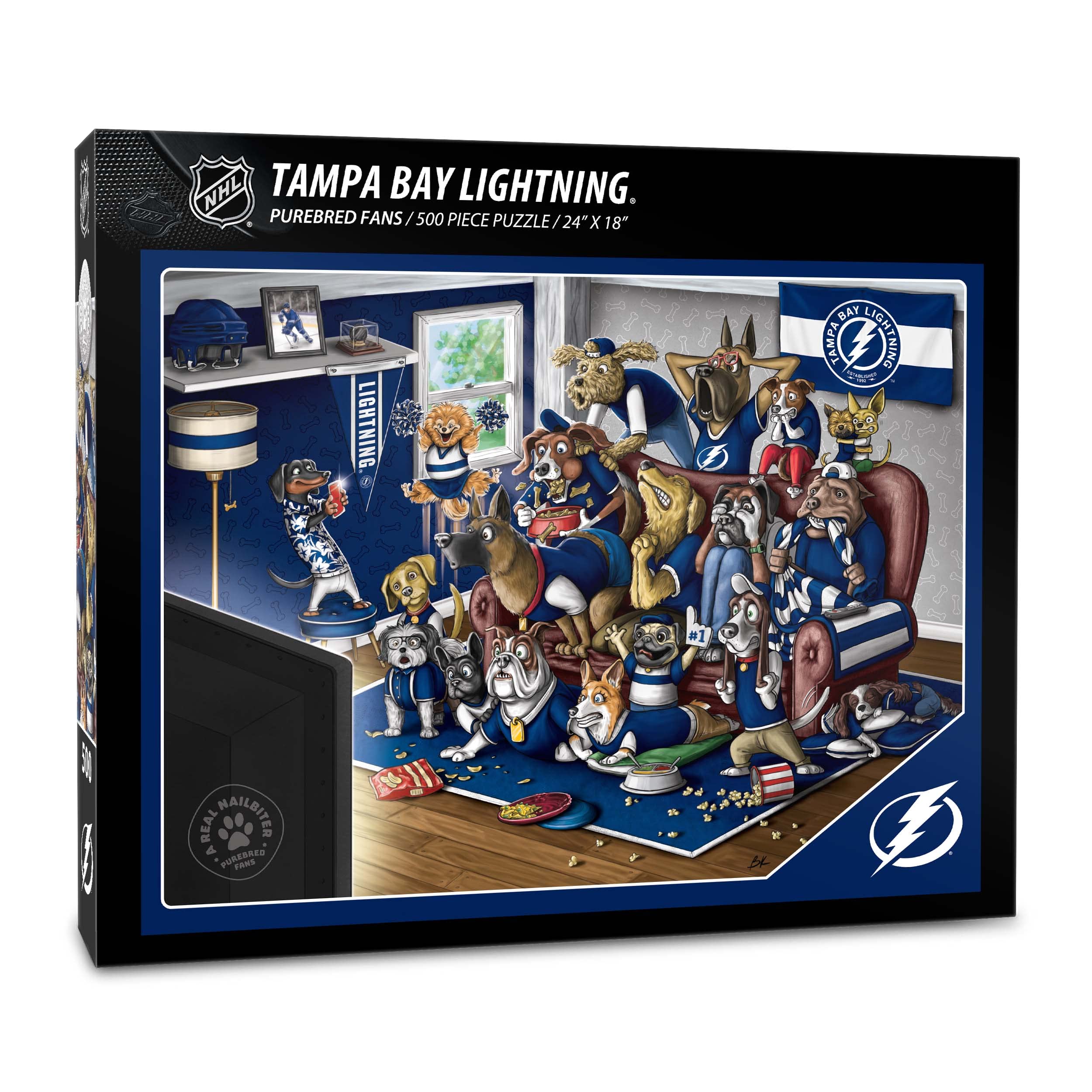 Foto 2 pulgar | Puzzle Youthefan Tampa Bay Lightning Purebred Fans, 500 Unidades - Venta Internacional.