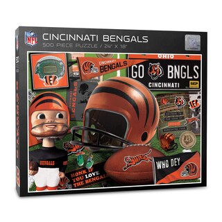 Foto 1 | Puzzle Youthefan Nfl Cincinnati Bengals Retro De 500 Piezas - Venta Internacional.
