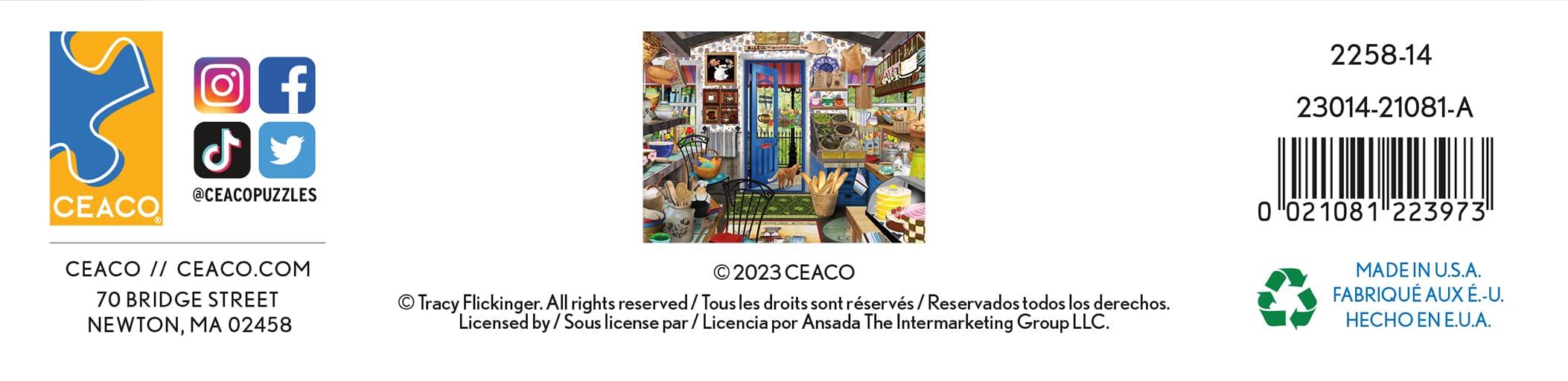 Foto 7 | Rompecabezas Ceaco Tracy Flickinger Baker's Best 300 Piezas - Venta Internacional.