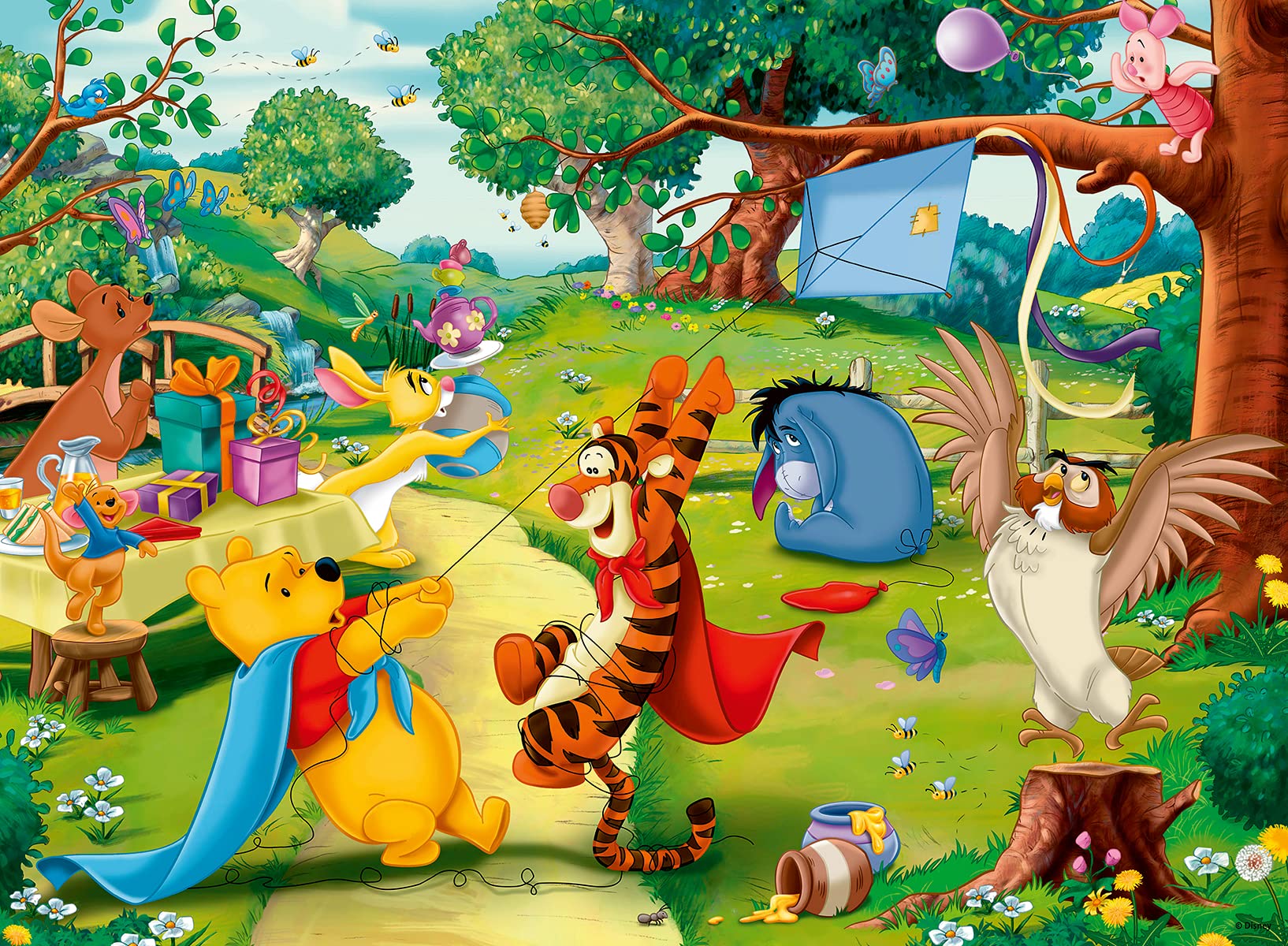 Rompecabezas Ravensburger Disney Pooh To The Rescue, 100 Unidades - Venta Internacional.