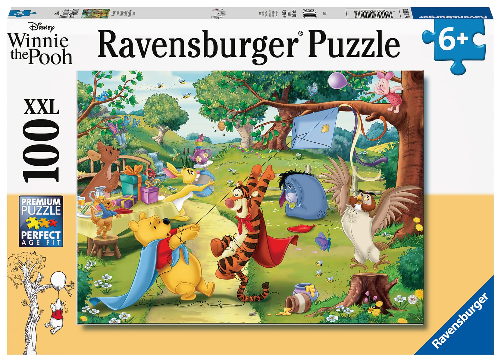 Foto 2 | Rompecabezas Ravensburger Disney Pooh To The Rescue, 100 Unidades - Venta Internacional.