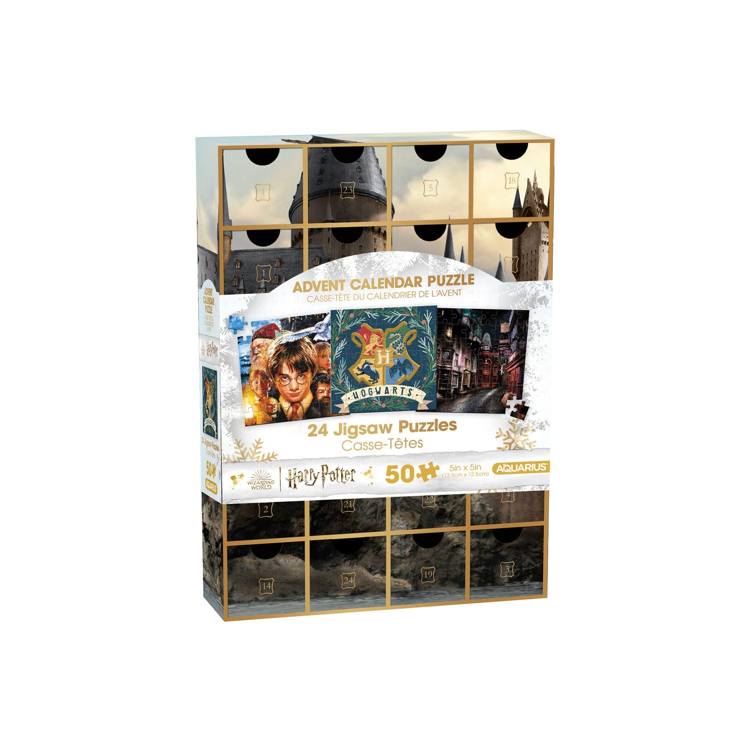 Set De Rompecabezas Con Calendario De Adviento, 24 Puzles De Harry Potter, Aquarius - Venta Internacional.