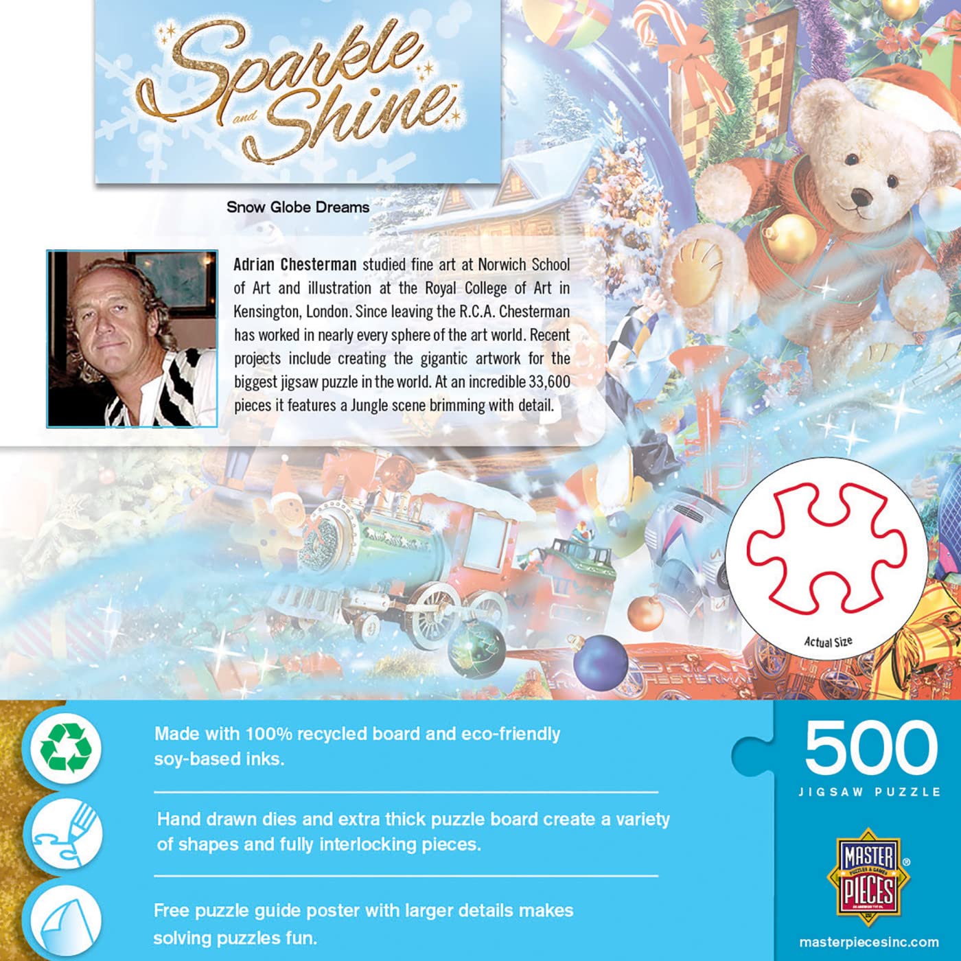 Foto 4 pulgar | Rompecabezas Masterpieces Snow Globe Dreams, 500 Piezas - Venta Internacional.