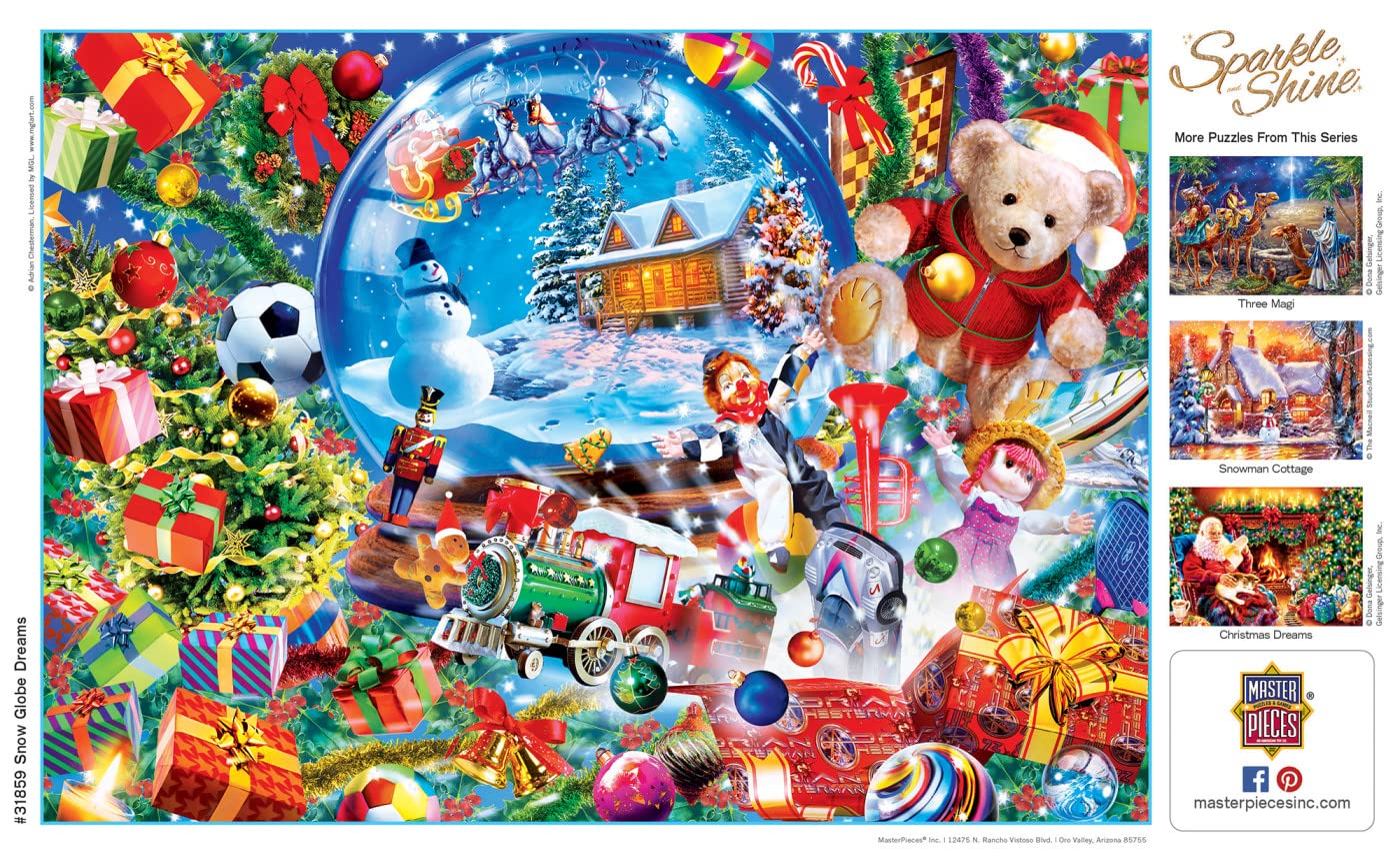 Foto 5 pulgar | Rompecabezas Masterpieces Snow Globe Dreams, 500 Piezas - Venta Internacional.