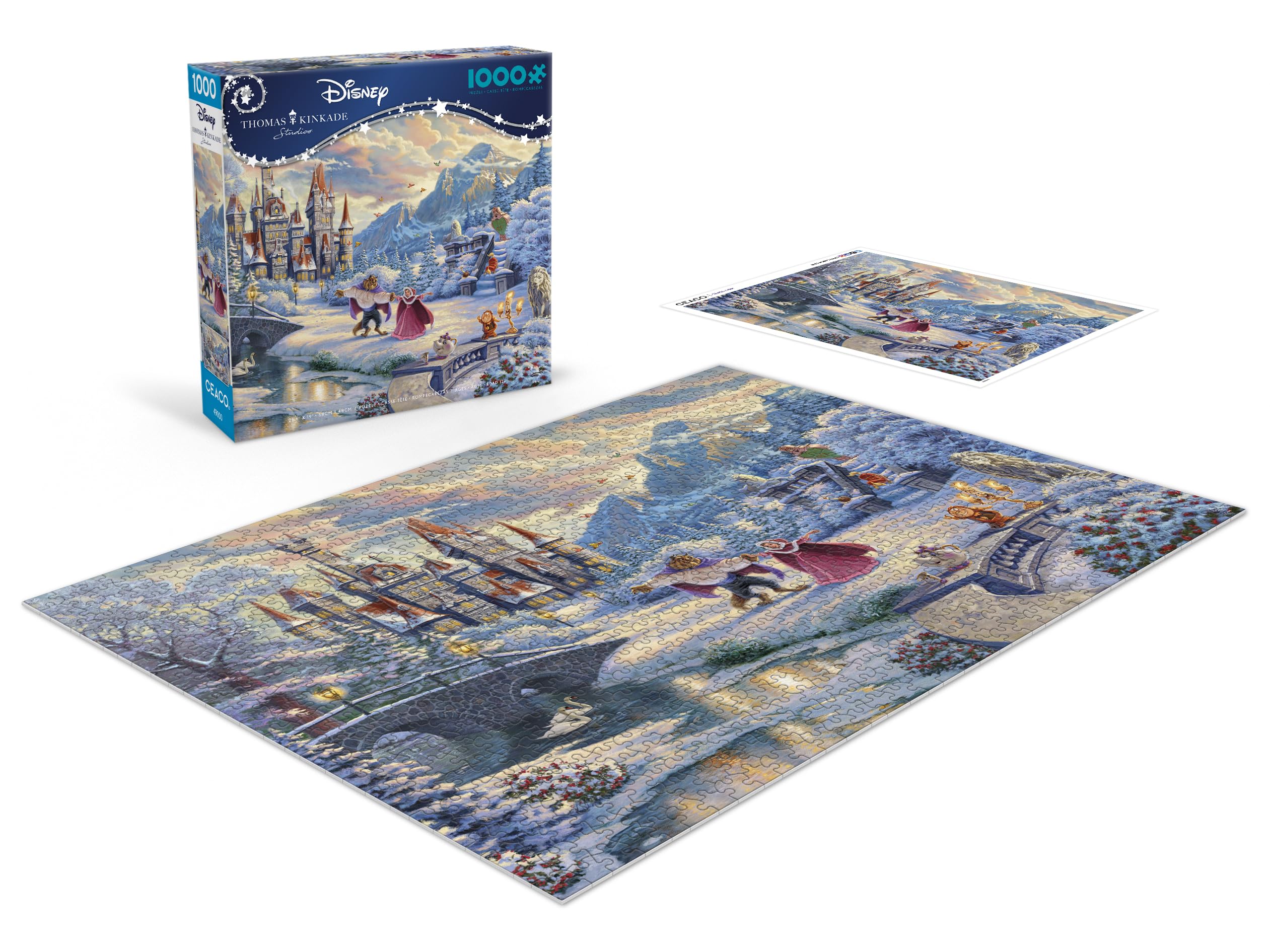 Foto 4 | Rompecabezas Ceaco Disney Thomas Kinkade La Bella Y La Bestia - Venta Internacional.