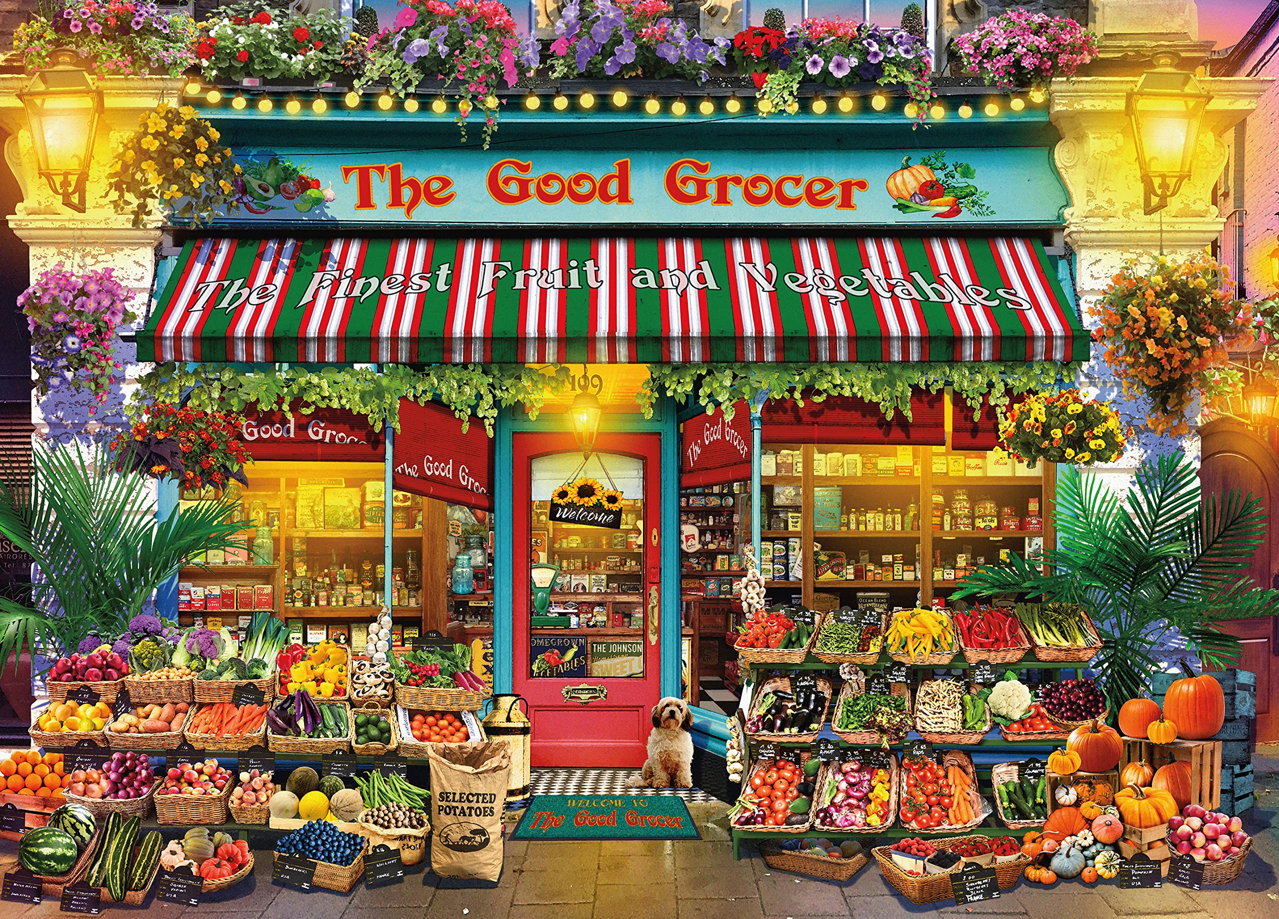 Foto 1 | Rompecabezas Ceaco Gary Walton Shop Windows Good Grocer, 1000 Unidades - Venta Internacional.