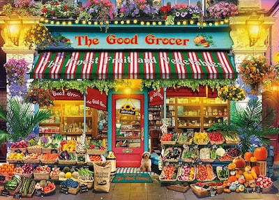 Foto 1 | Rompecabezas Ceaco Gary Walton Shop Windows Good Grocer, 1000 Unidades - Venta Internacional.
