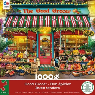 Foto 2 | Rompecabezas Ceaco Gary Walton Shop Windows Good Grocer, 1000 Unidades - Venta Internacional.