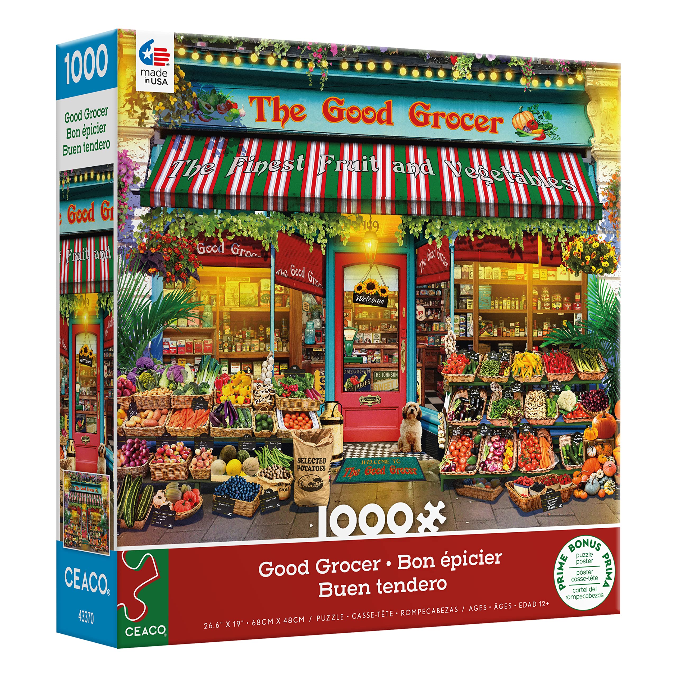 Foto 4 pulgar | Rompecabezas Ceaco Gary Walton Shop Windows Good Grocer, 1000 Unidades - Venta Internacional.