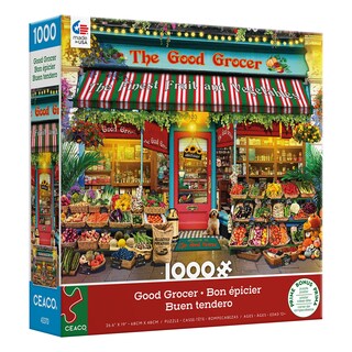 Foto 3 | Rompecabezas Ceaco Gary Walton Shop Windows Good Grocer, 1000 Unidades - Venta Internacional.