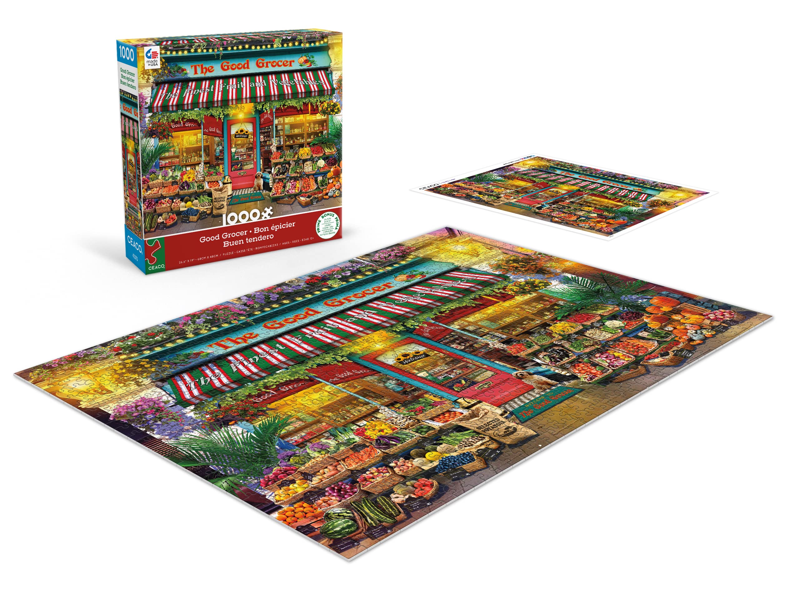 Foto 4 | Rompecabezas Ceaco Gary Walton Shop Windows Good Grocer, 1000 Unidades - Venta Internacional.