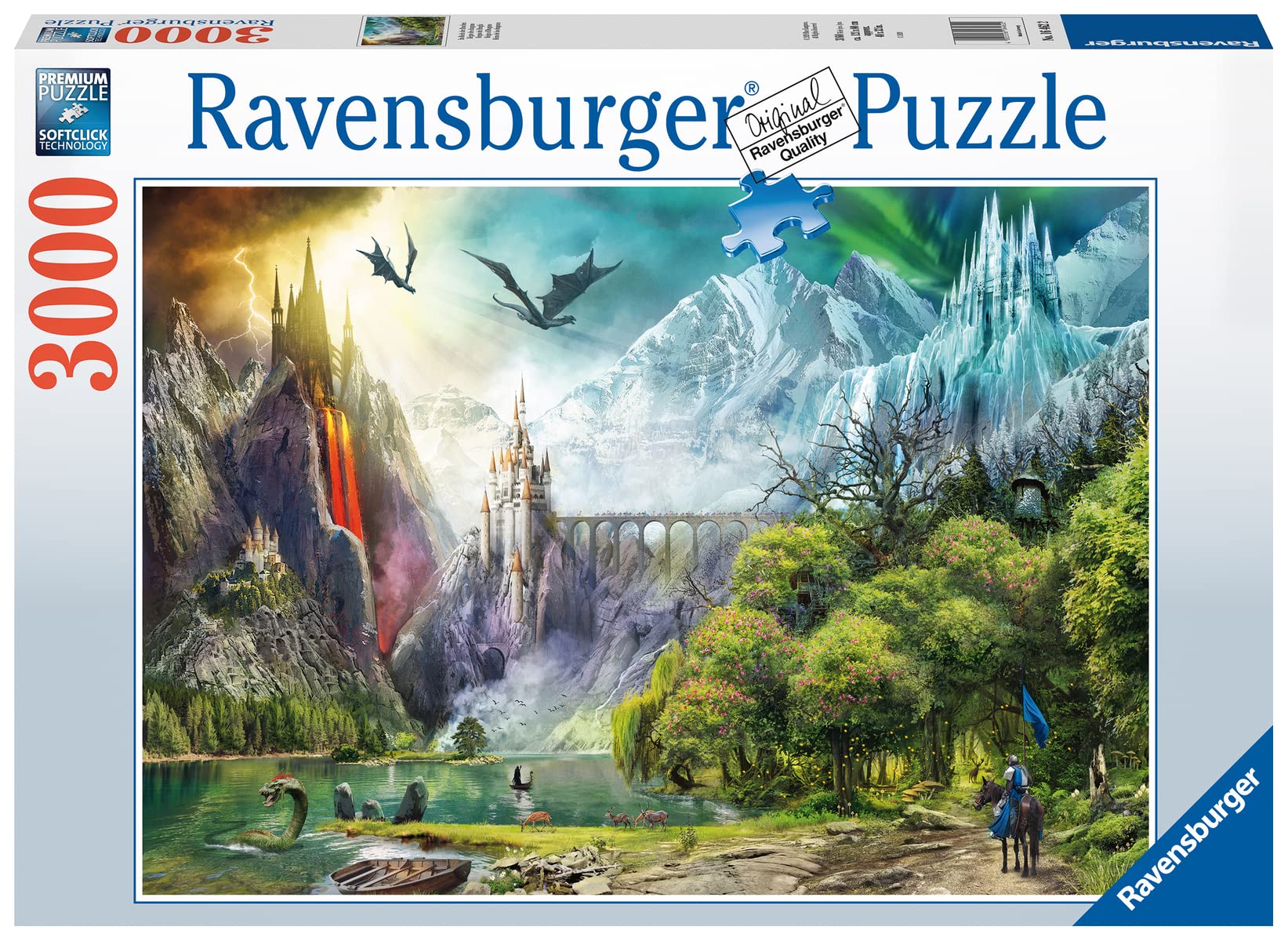 Foto 3 pulgar | Rompecabezas Ravensburger Reign Of Dragons 3000 Piezas - Venta Internacional.