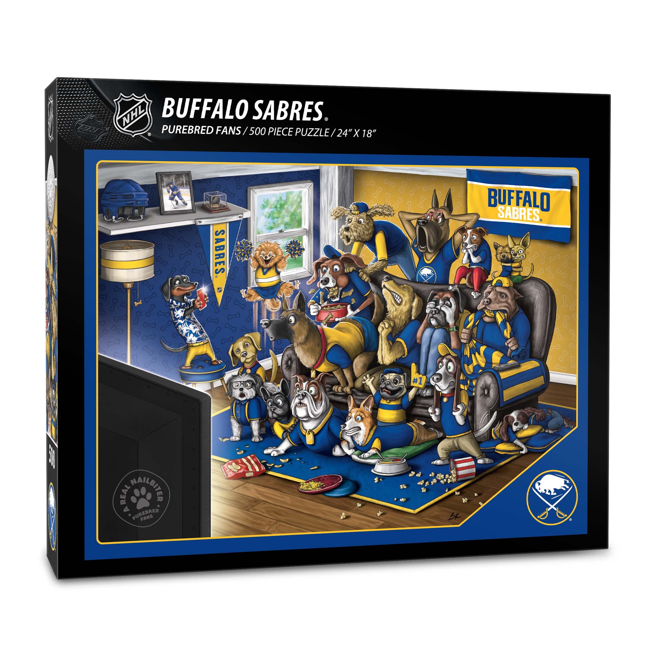 Foto 2 pulgar | Puzzle Youthefan Nhl Buffalo Sabres Purebred Fans, 500 Unidades - Venta Internacional.