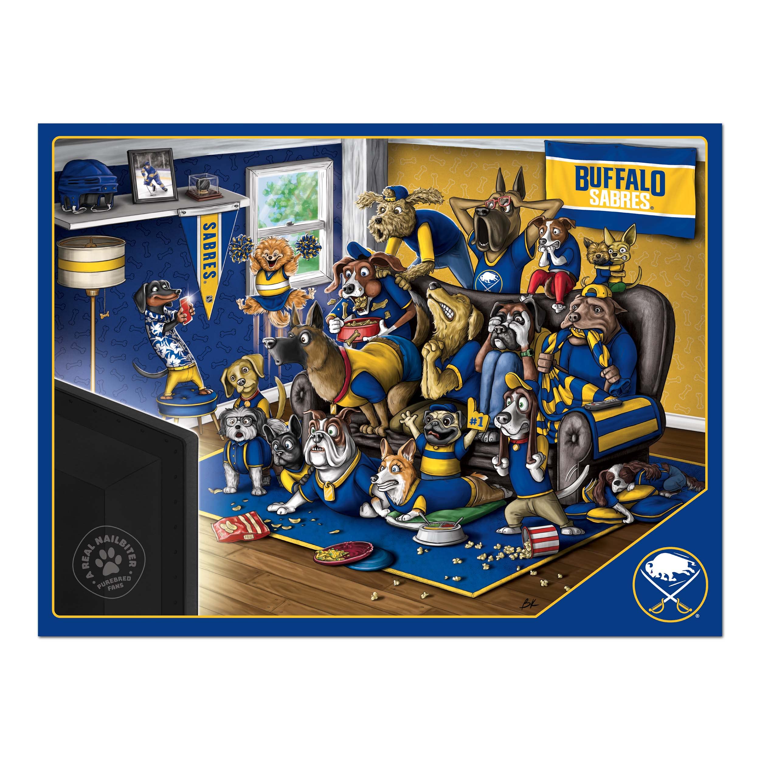 Foto 4 pulgar | Puzzle Youthefan Nhl Buffalo Sabres Purebred Fans, 500 Unidades - Venta Internacional.