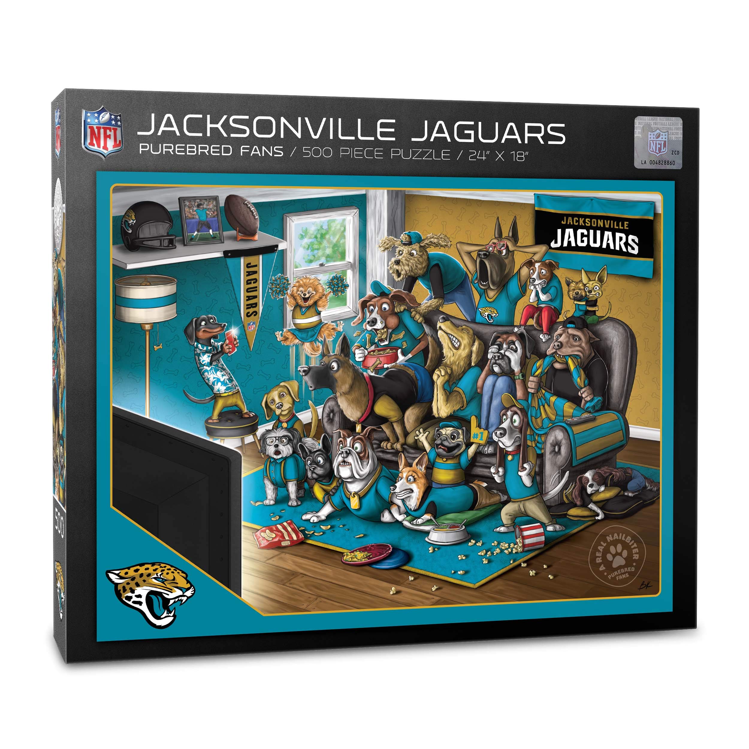 Foto 2 pulgar | Puzzle Youthefan Nfl Jacksonville Jaguars Purebred Fans, 500 Unidades - Venta Internacional.