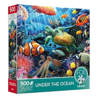 Foto 3 | Rompecabezas Ceaco Under The Ocean, 500 Piezas Con Lámina - Venta Internacional.