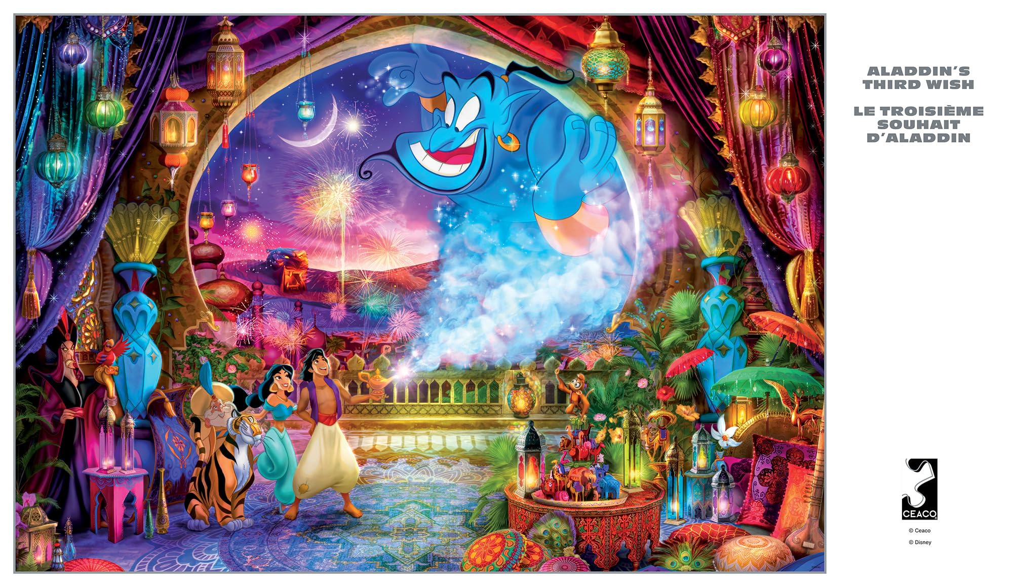 Foto 5 | Rompecabezas Ceaco Silver Select Disney Aladdin 2000 Piezas - Venta Internacional.
