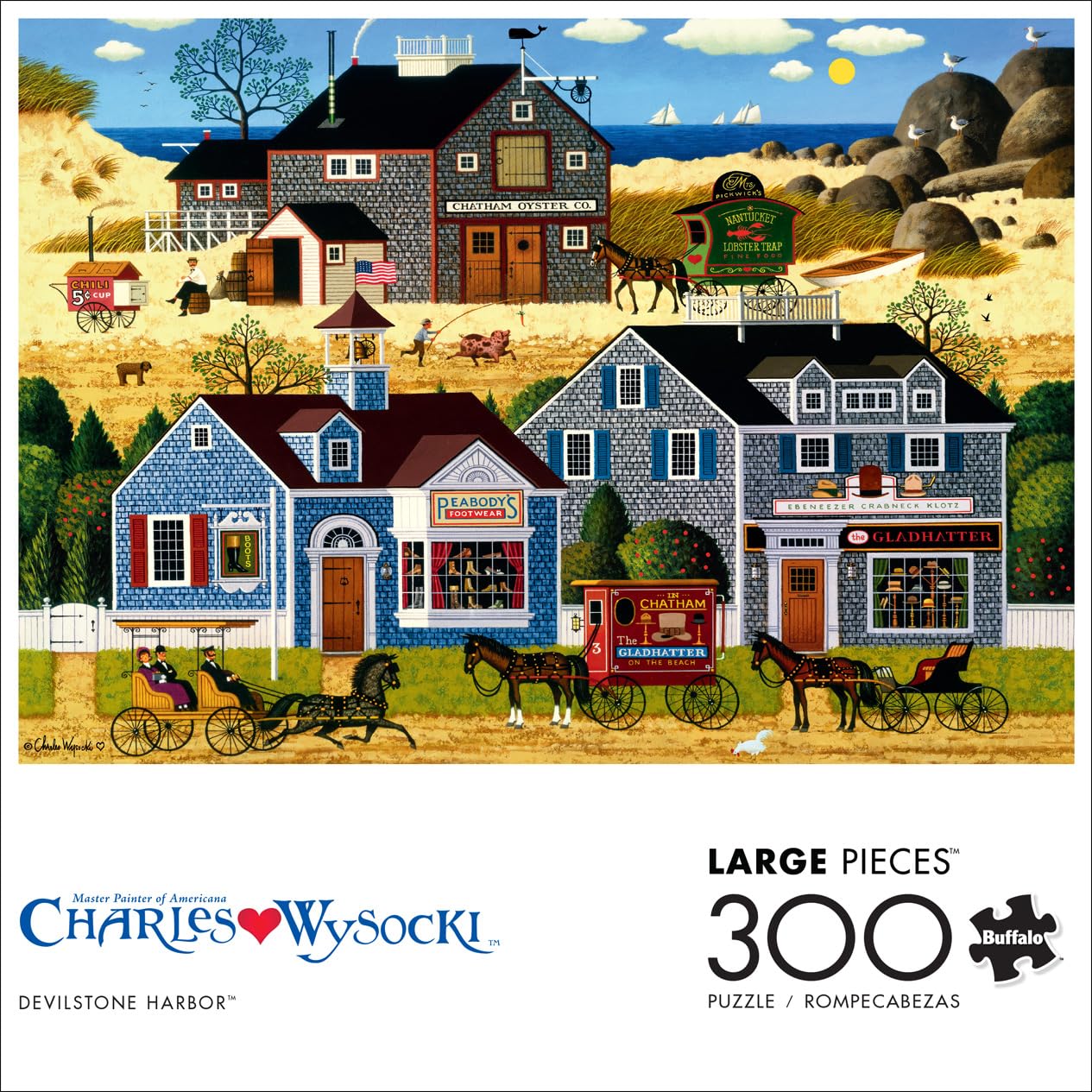 Foto 2 | Rompecabezas Buffalo Games Charles Wysocki Devilstone Harbor - Venta Internacional.