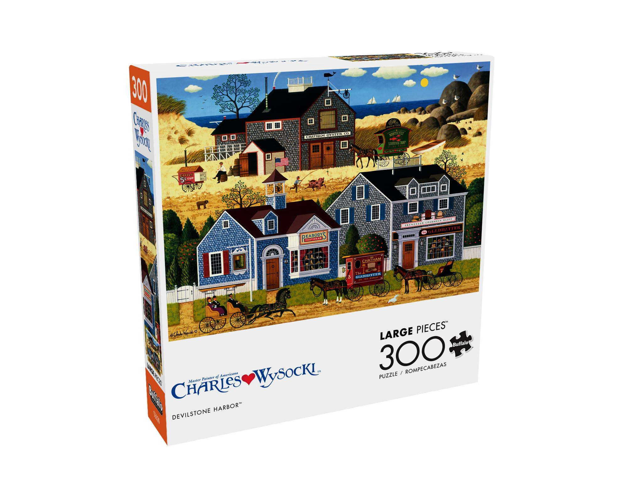 Foto 3 | Rompecabezas Buffalo Games Charles Wysocki Devilstone Harbor - Venta Internacional.