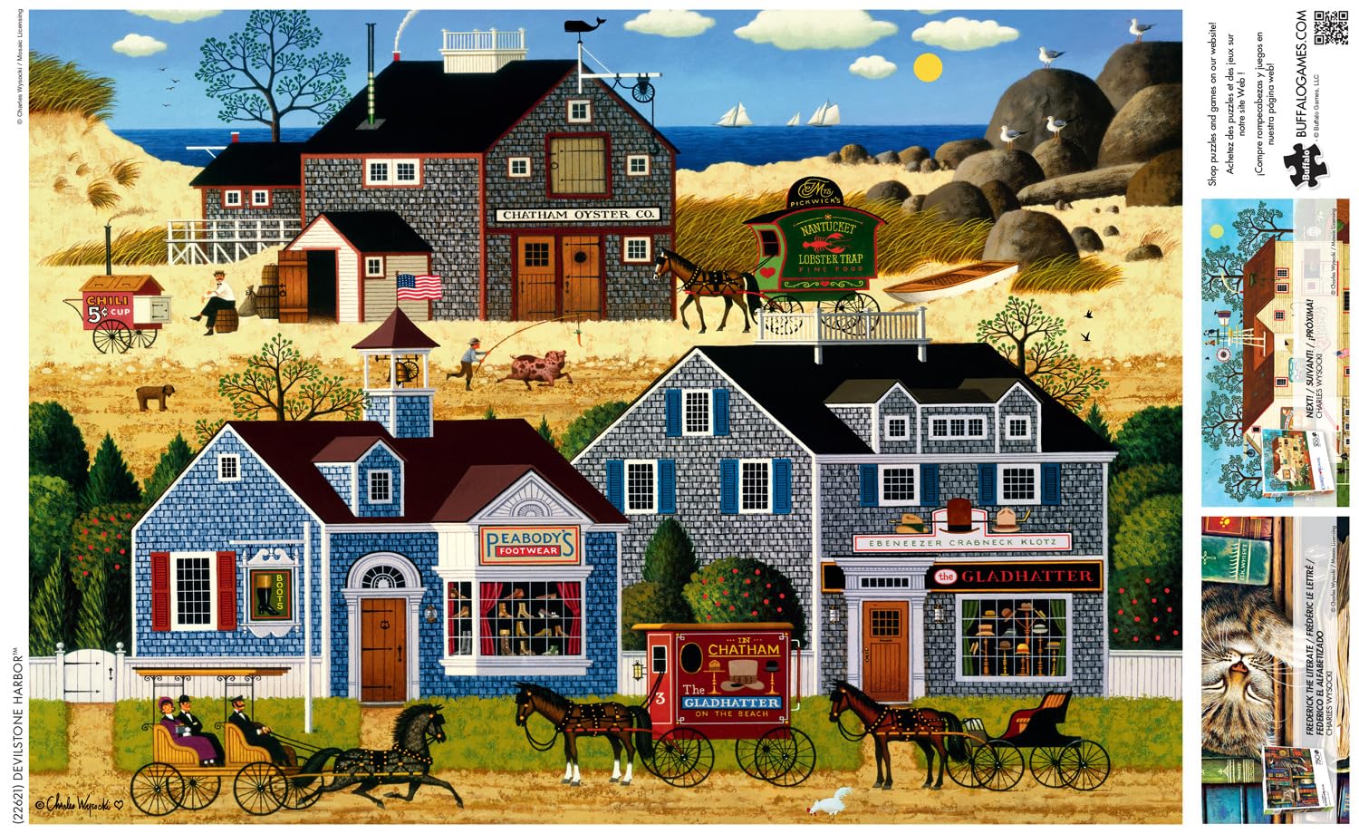 Foto 6 pulgar | Rompecabezas Buffalo Games Charles Wysocki Devilstone Harbor - Venta Internacional.