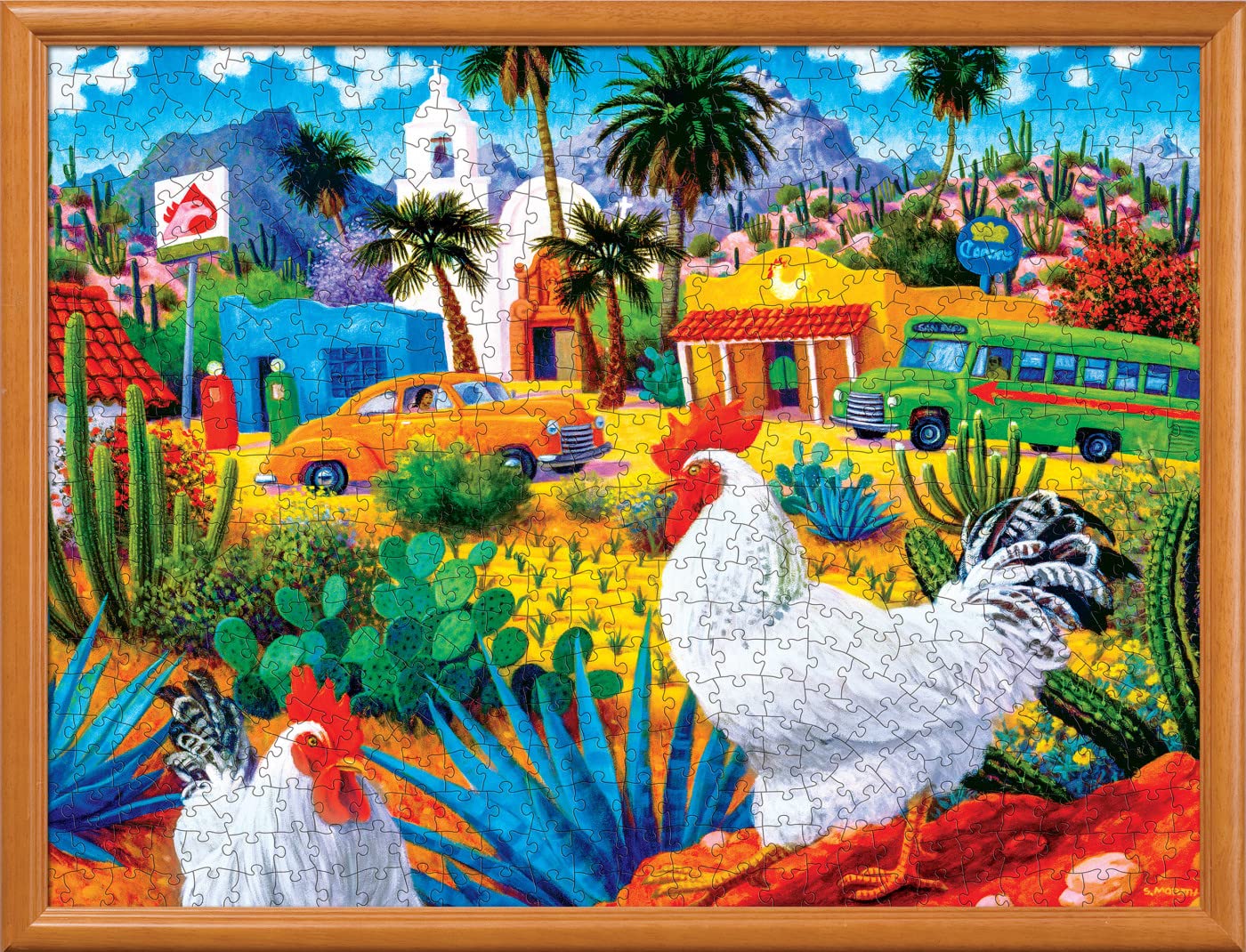 Foto 7 pulgar | Rompecabezas Masterpieces Gallos Blancos 550 Piezas - Venta Internacional