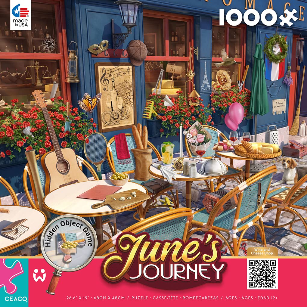 Foto 3 pulgar | Rompecabezas Ceaco June's Journey Wine & Cheese Shop 1000 Piezas - Venta Internacional.