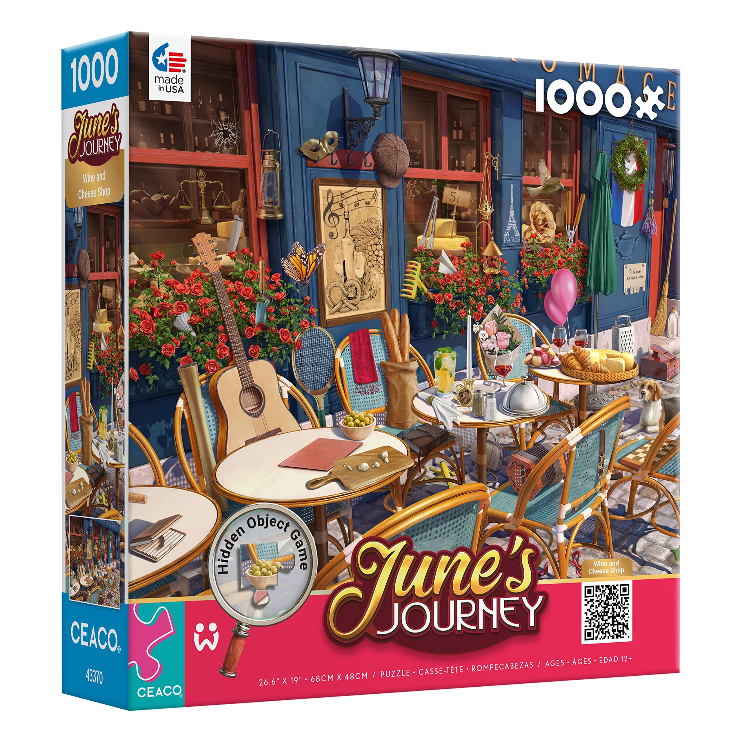 Foto 4 pulgar | Rompecabezas Ceaco June's Journey Wine & Cheese Shop 1000 Piezas - Venta Internacional.