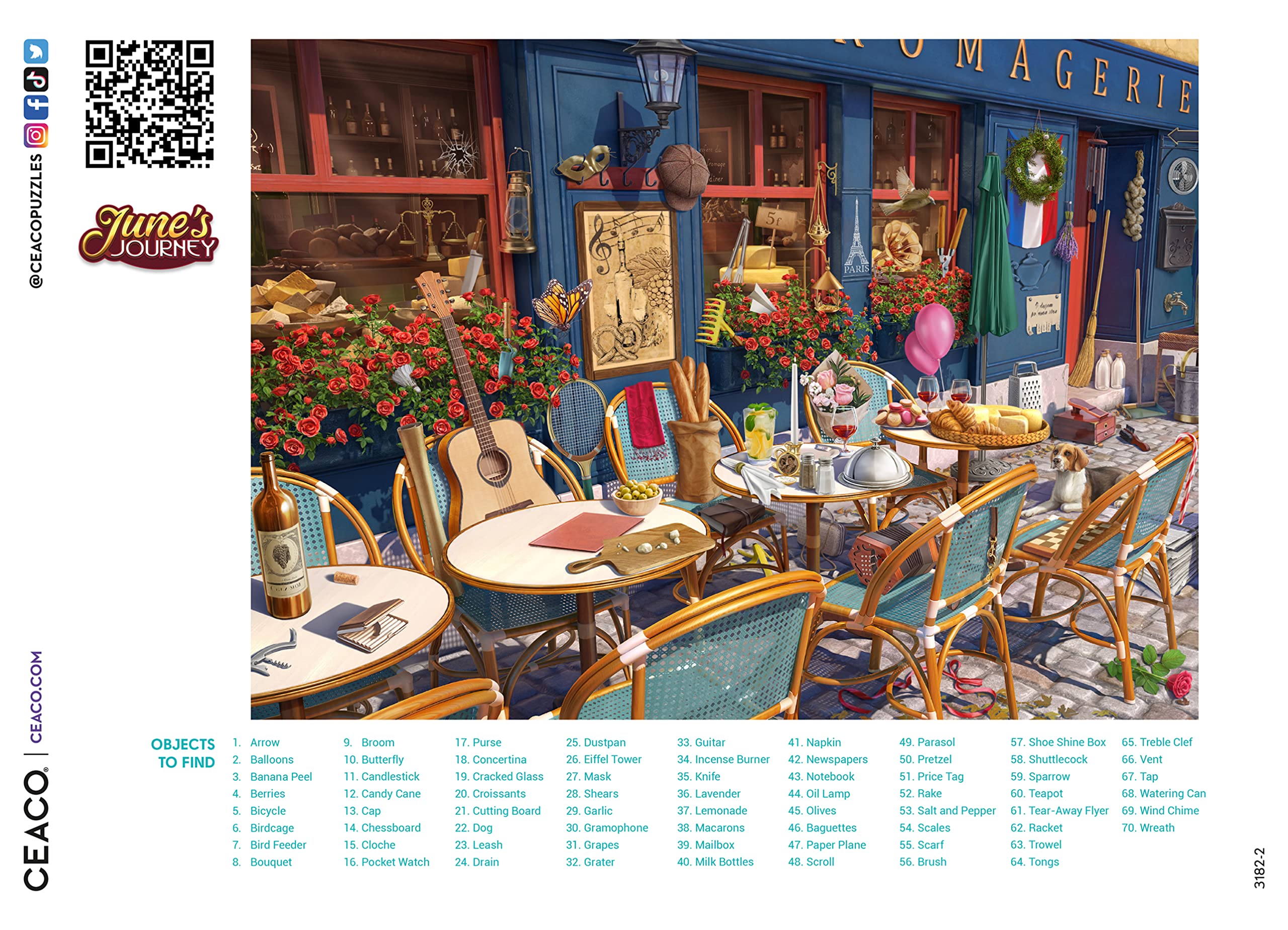 Foto 5 | Rompecabezas Ceaco June's Journey Wine & Cheese Shop 1000 Piezas - Venta Internacional.
