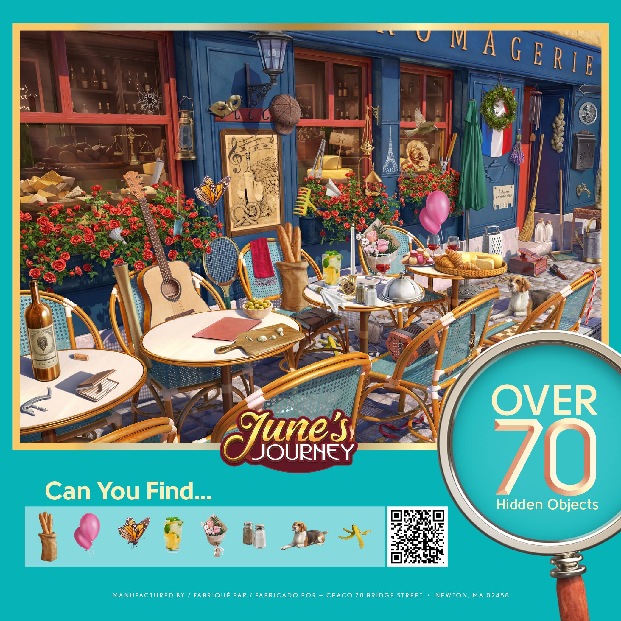 Foto 7 | Rompecabezas Ceaco June's Journey Wine & Cheese Shop 1000 Piezas - Venta Internacional.