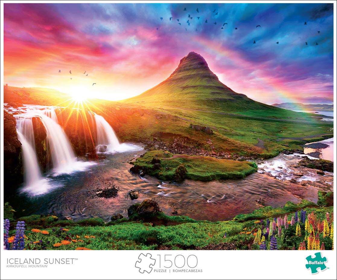 Foto 3 pulgar | Rompecabezas Buffalo Games Iceland Sunset 1500 Piezas - Venta Internacional.