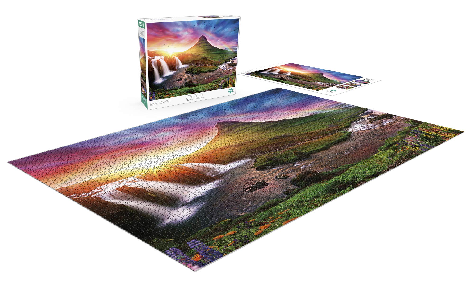 Foto 4 | Rompecabezas Buffalo Games Iceland Sunset 1500 Piezas - Venta Internacional.