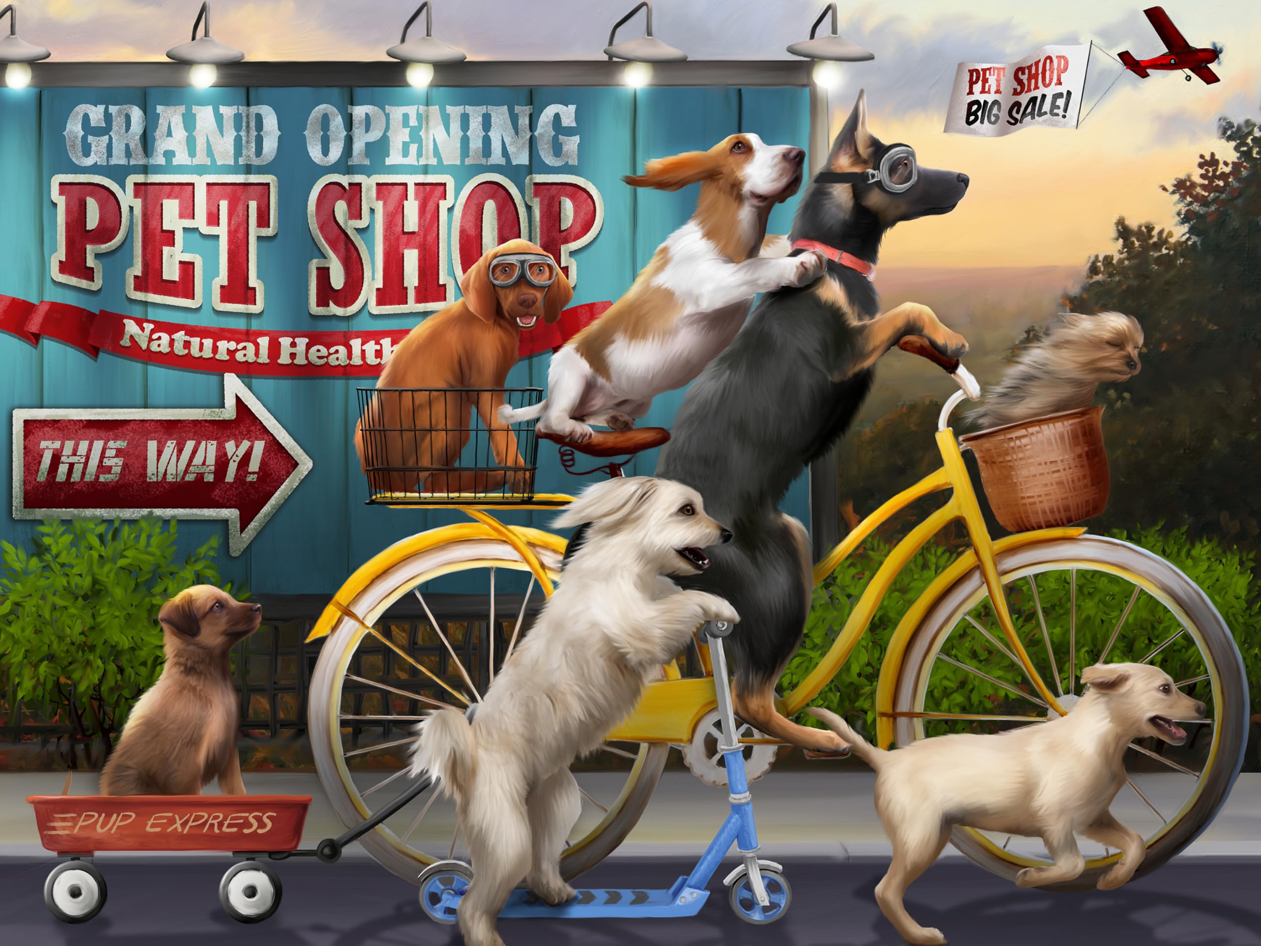Rompecabezas Ceaco Off To The Market, 500 Piezas - Venta Internacional.