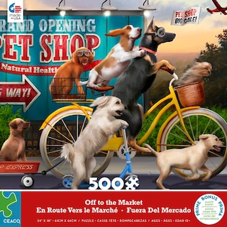 Foto 2 | Rompecabezas Ceaco Off To The Market, 500 Piezas - Venta Internacional.