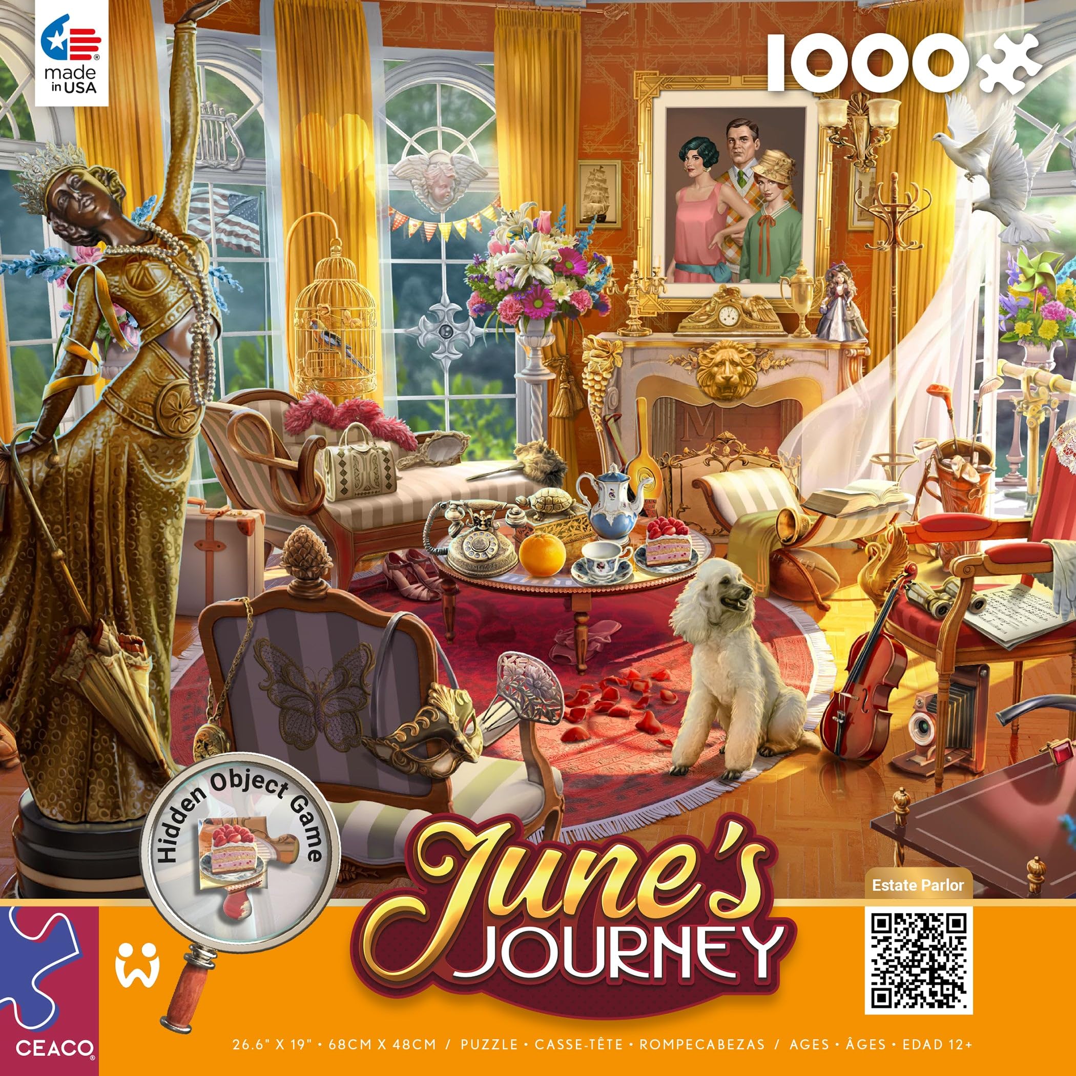 Rompecabezas Ceaco June's Journey Estate Parlor 1000 Piezas - Venta Internacional.