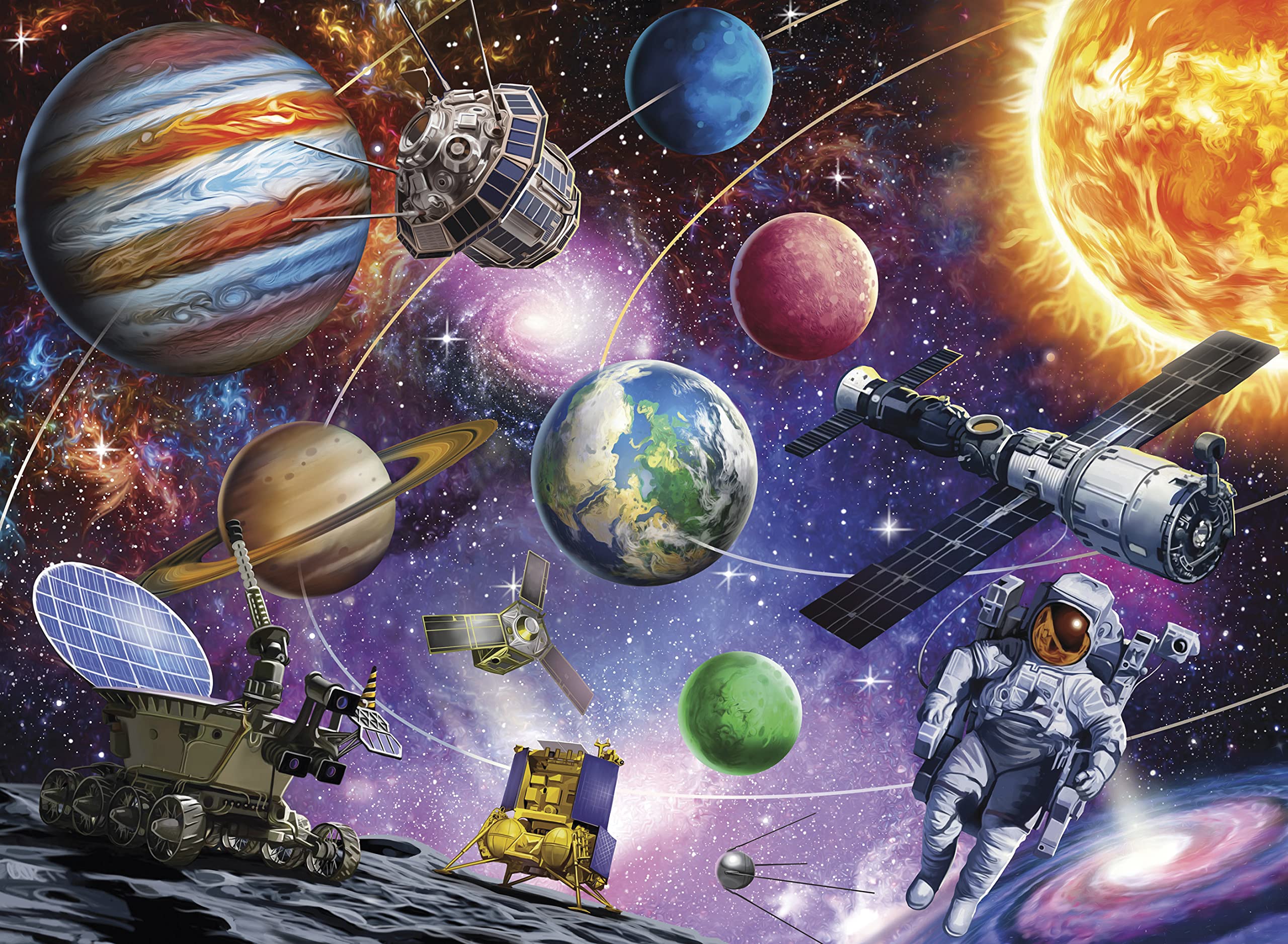 Rompecabezas Ceaco Cosmos De 100 Piezas Con Póster - Venta Internacional.