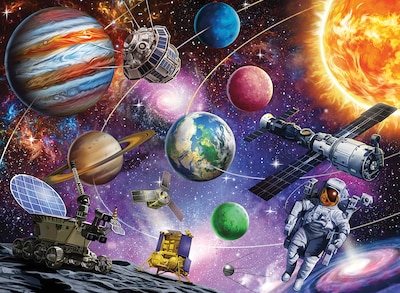 Foto 1 | Rompecabezas Ceaco Cosmos De 100 Piezas Con Póster - Venta Internacional.