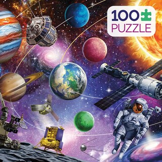 Foto 2 | Rompecabezas Ceaco Cosmos De 100 Piezas Con Póster - Venta Internacional.