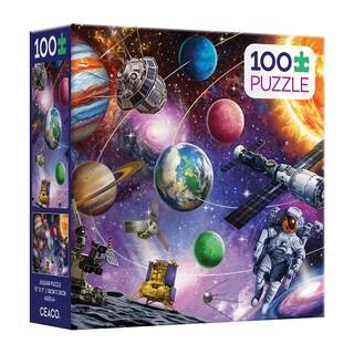 Foto 3 | Rompecabezas Ceaco Cosmos De 100 Piezas Con Póster - Venta Internacional.