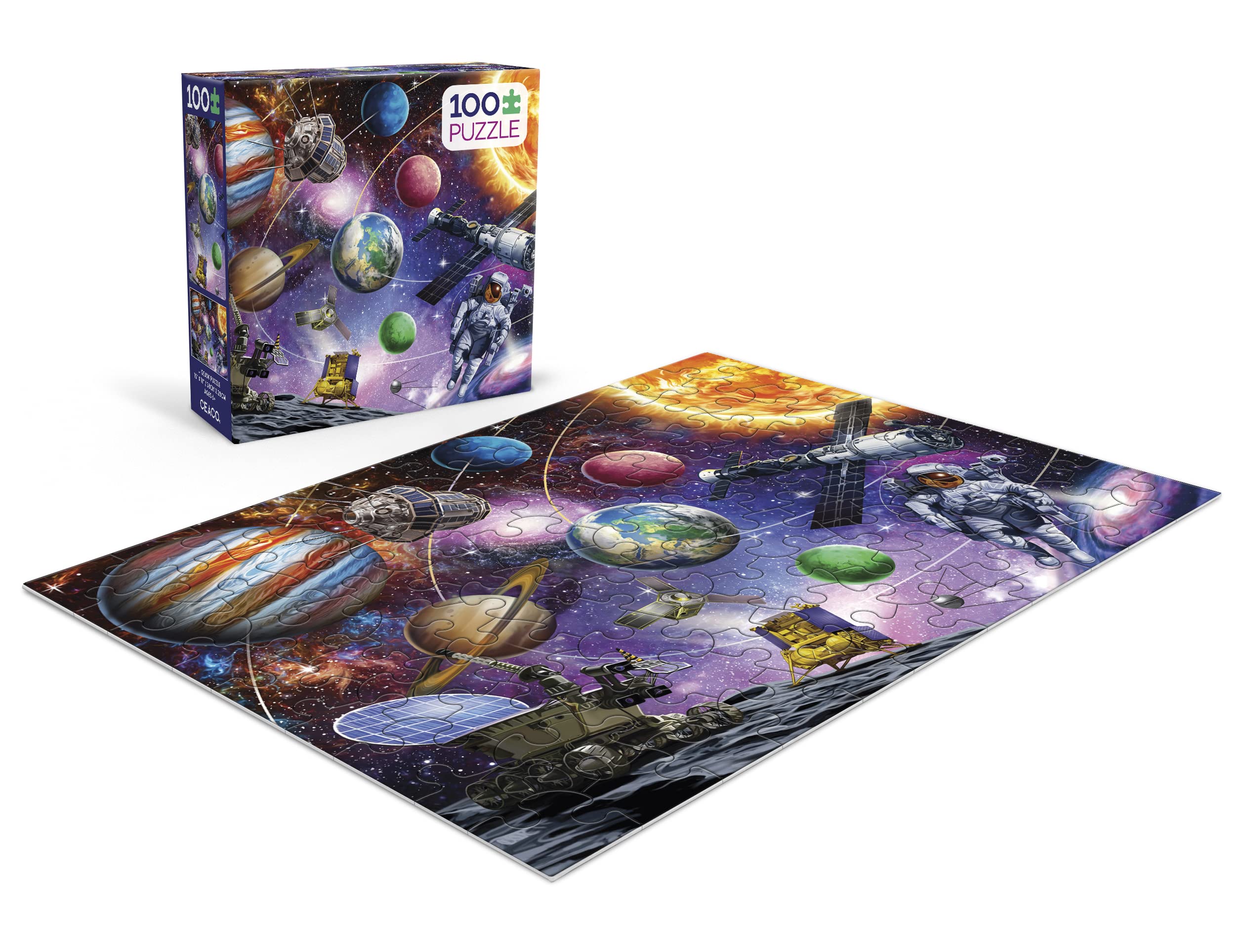 Foto 5 pulgar | Rompecabezas Ceaco Cosmos De 100 Piezas Con Póster - Venta Internacional.
