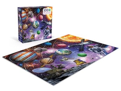 Foto 4 | Rompecabezas Ceaco Cosmos De 100 Piezas Con Póster - Venta Internacional.