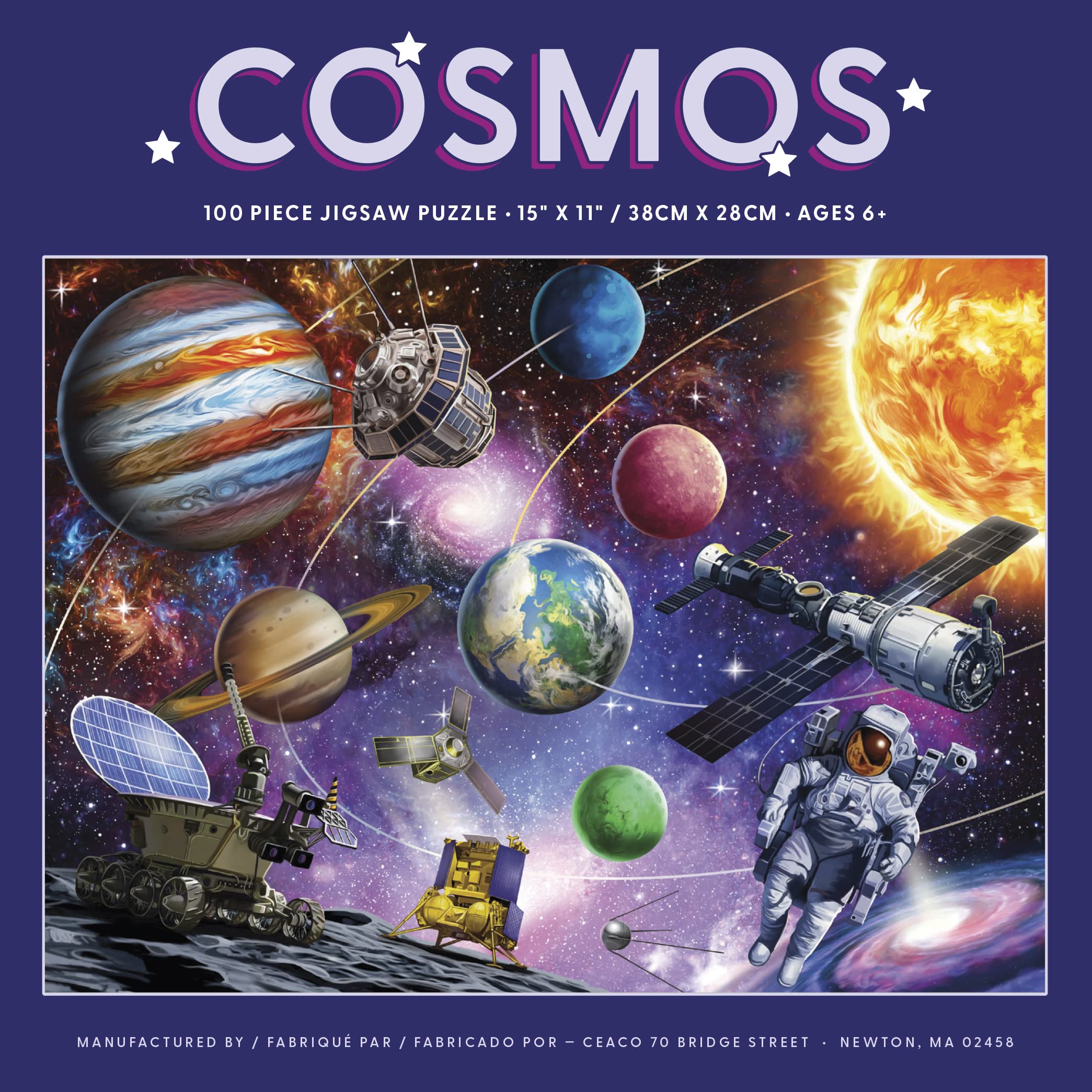 Foto 7 pulgar | Rompecabezas Ceaco Cosmos De 100 Piezas Con Póster - Venta Internacional.