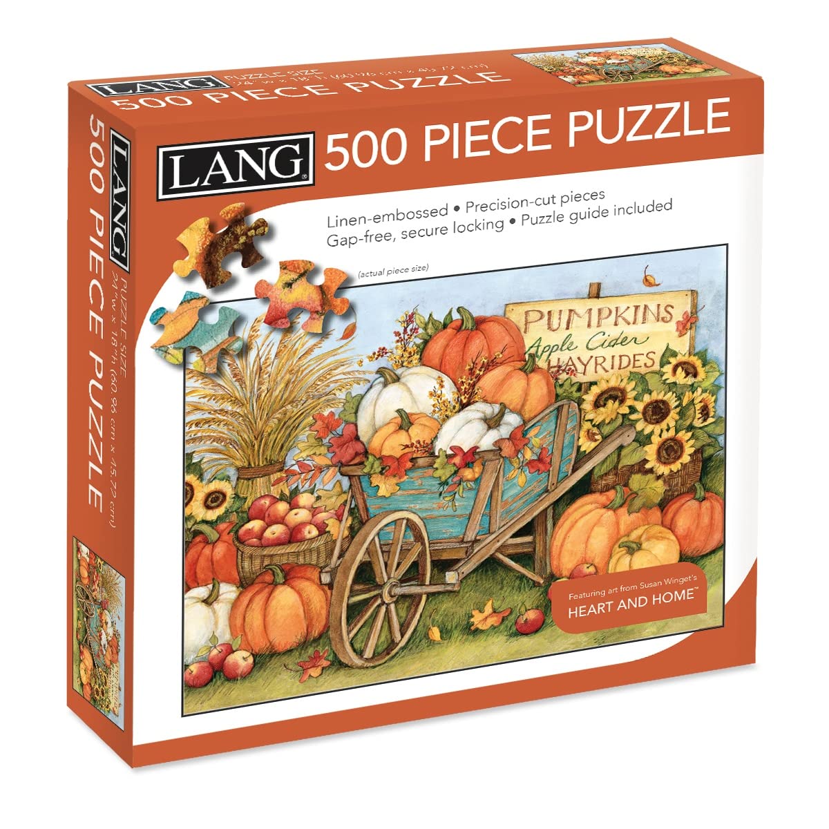 Foto 3 pulgar | Carretilla Puzzle Lang Wheelbarw Harvest De 500 Piezas - Venta Internacional.