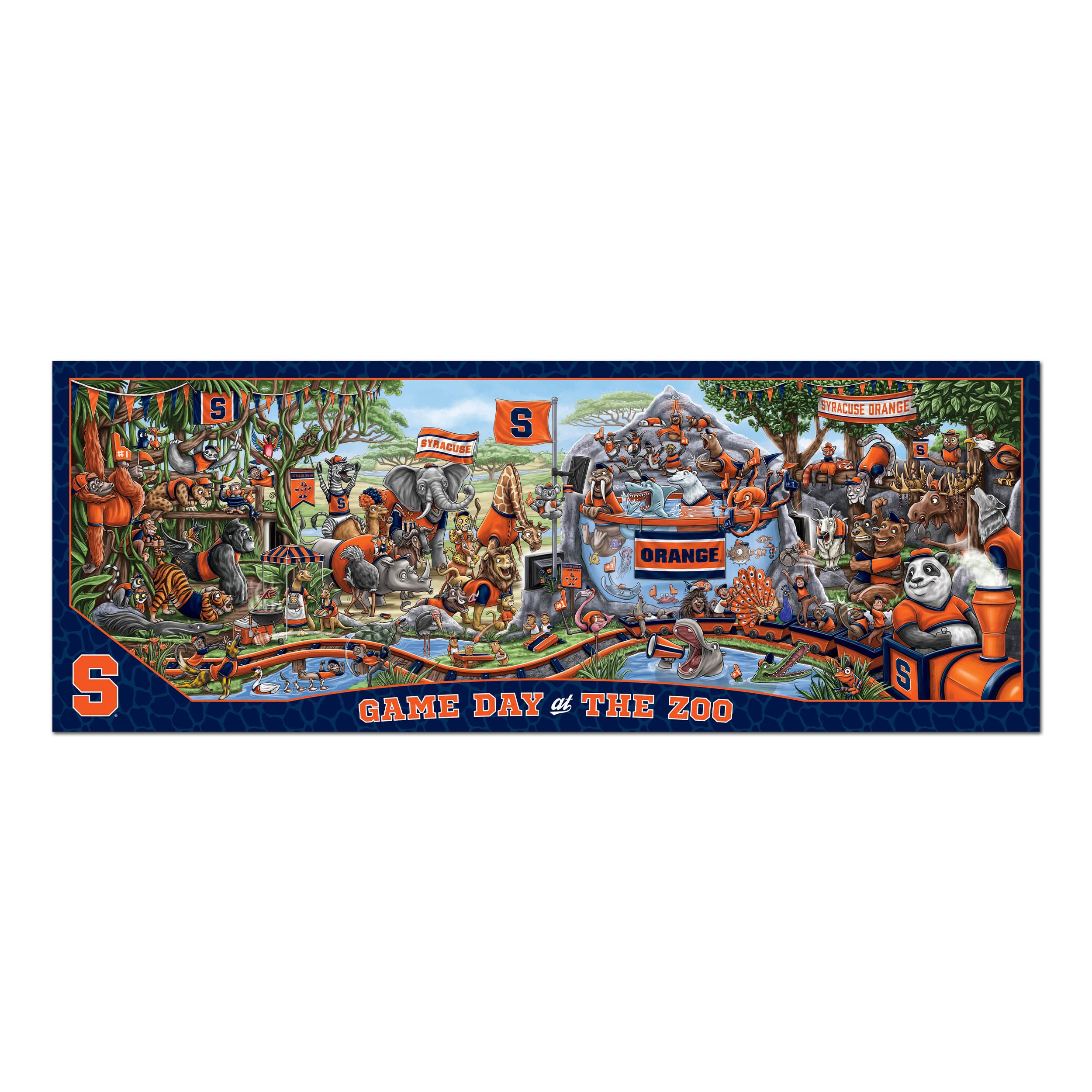 Foto 4 pulgar | Puzzle Youthefan Ncaa Syracuse Orange Game Day At The Zoo, 500 Unidades - Venta Internacional.