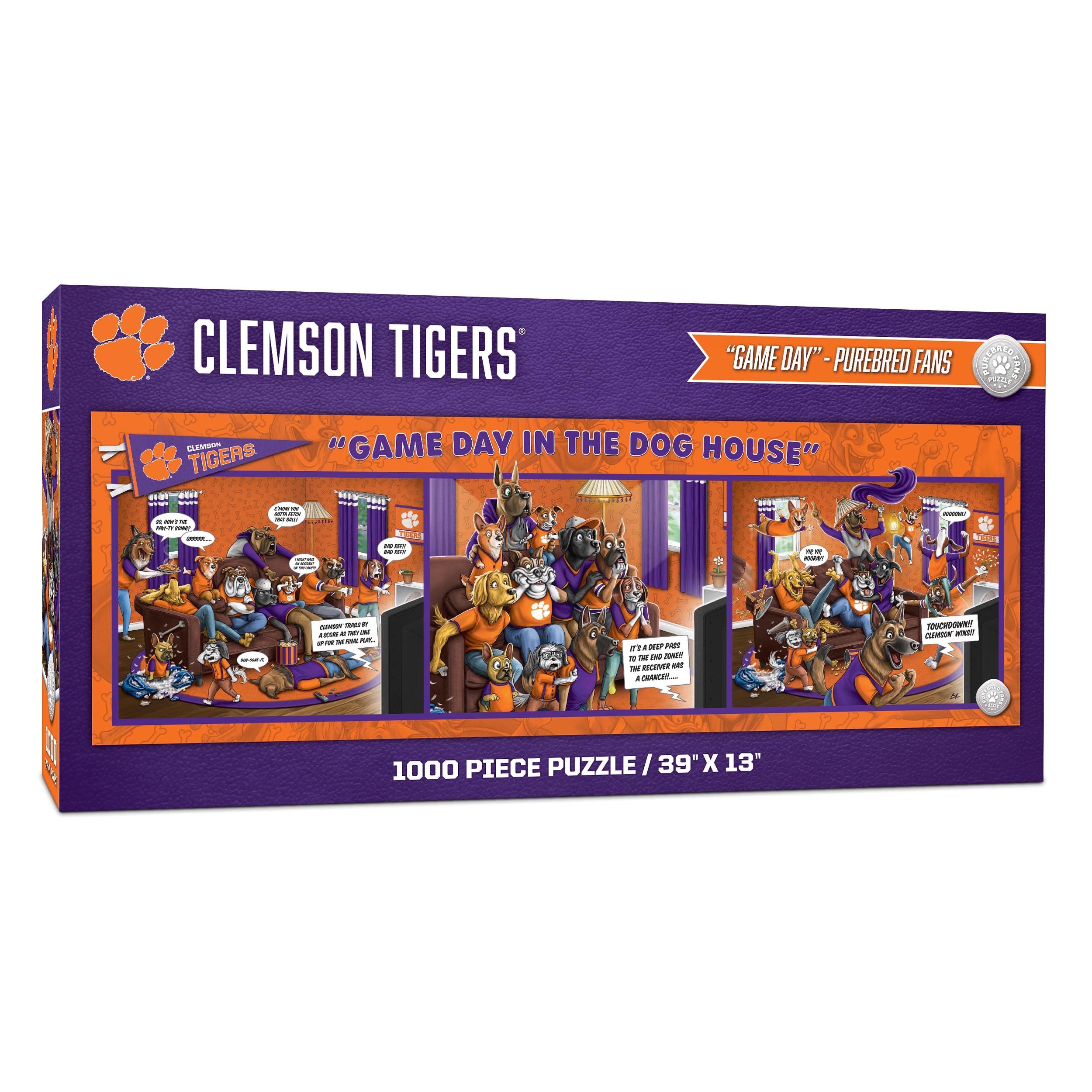 Foto 2 pulgar | Puzzle Youthefan Ncaa Clemson Tigers Game Day In The Dog House, 1000 Unidades - Venta Internacional.