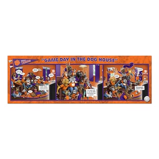Foto 3 | Puzzle Youthefan Ncaa Clemson Tigers Game Day In The Dog House, 1000 Unidades - Venta Internacional.