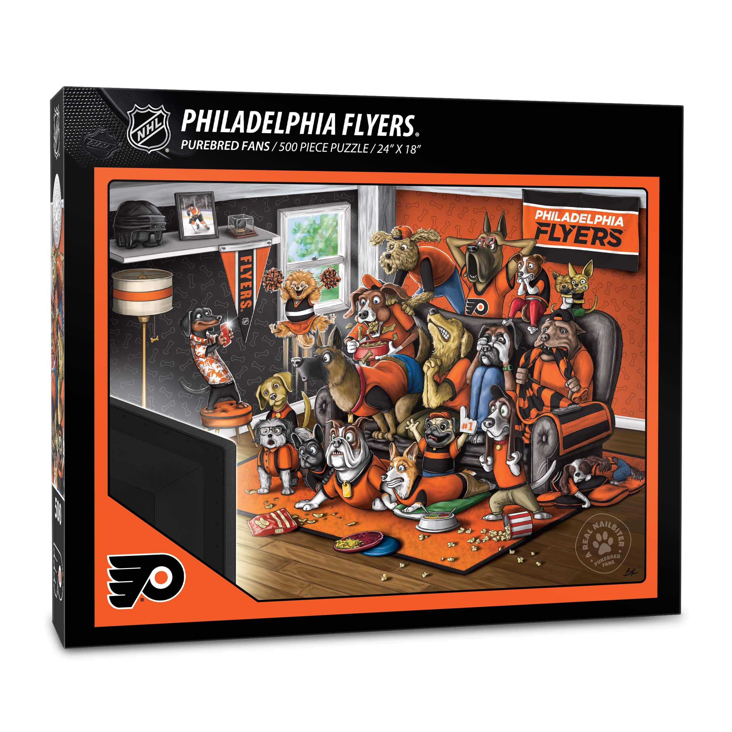 Foto 2 pulgar | Puzzle Youthefan Nhl Philadelphia Flyers Purebred Fans, 500 Unidades - Venta Internacional.