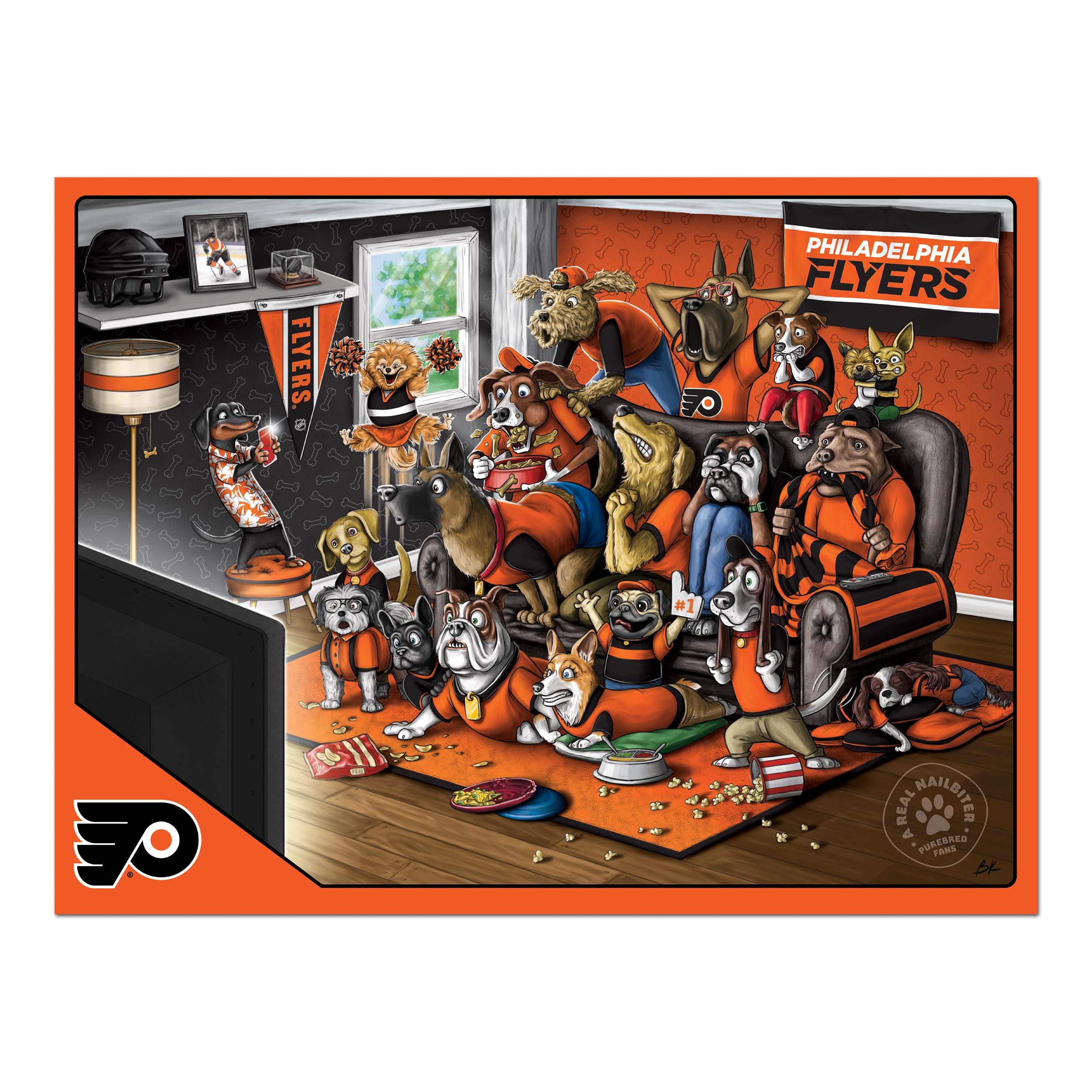 Foto 4 pulgar | Puzzle Youthefan Nhl Philadelphia Flyers Purebred Fans, 500 Unidades - Venta Internacional.