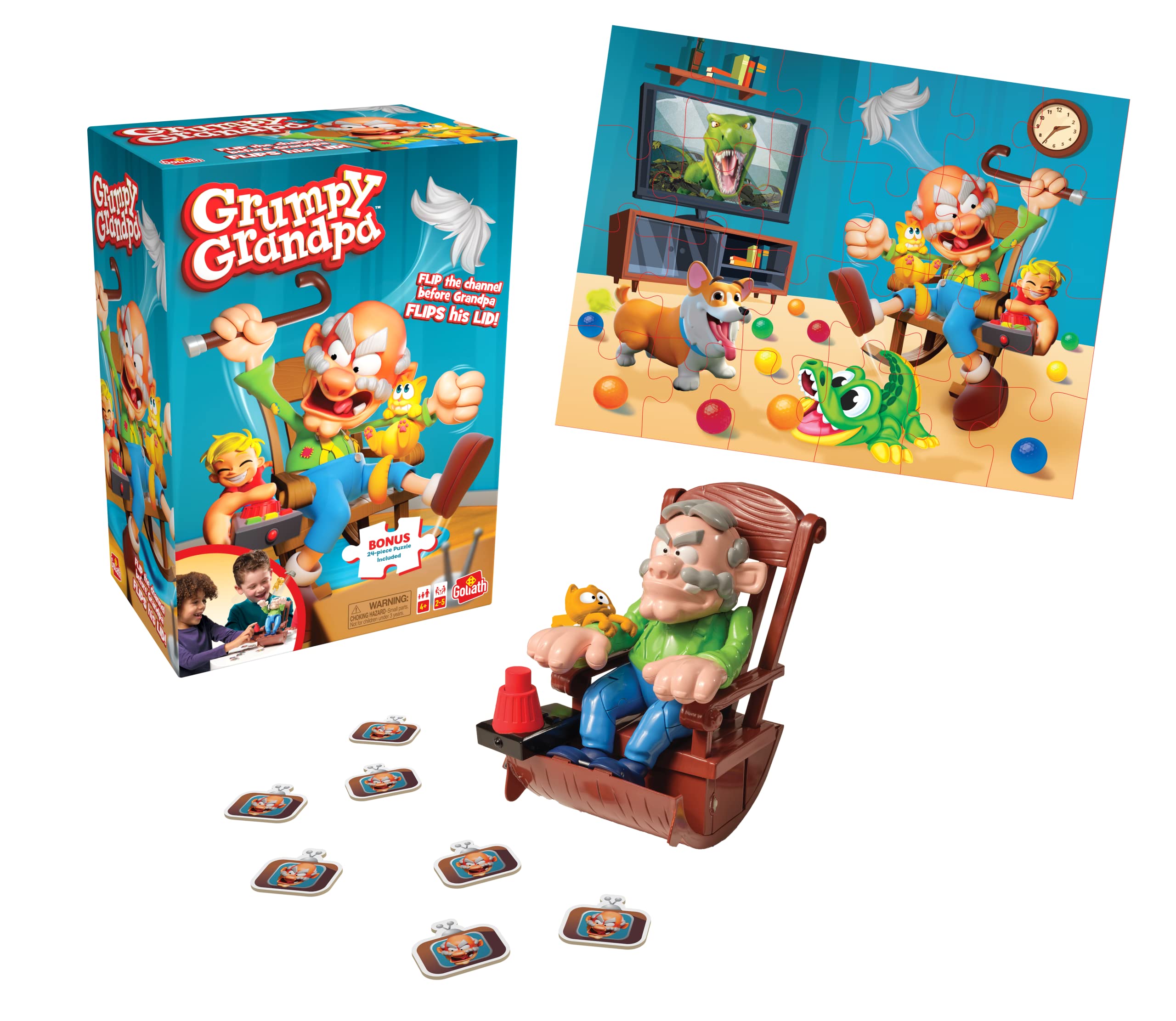 Foto 3 pulgar | Juego Goliath Grumpy Grandpa Flip The Channel Para Niños De 4 Años O Más De 2 A 5 Años - Venta Internacional.